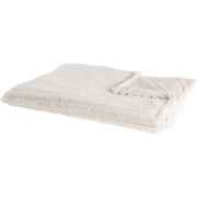 ABTEH - Plaid - Gebroken wit - 150 x 200 cm - Polyester