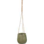 LIVADIA - Bloempot - Olijfgroen - 20 cm - Vezelklei