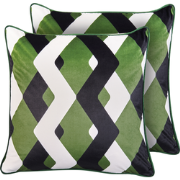 SWAY - Set van 2 tuinkussens - Meerkleurig - 45 x 45 cm - Polyester