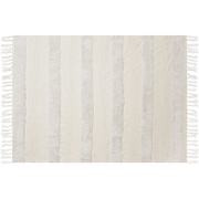 RAEBARELI - Plaid - Lichtbeige - 130 x 180 cm - Katoen