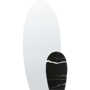 VIERZON - Wandspiegel - Zwart  - 58 x 120 cm - Glas