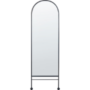 JARNAGES - Wandspiegel - Zwart - 45 x 145 cm - Ijzer