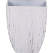 MIRO - Bloempot - Wit - 28 cm - Stenenmix