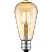 Edison Vintage LED filament lichtbron Drop - Amber - ST64 Deco - Retro...