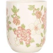 Clayre & Eef Mok Beige Roze Porselein Bloemen