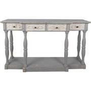 Clayre & Eef Sidetable Grijs Hout