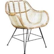 Stoel Rattan Iron Blond