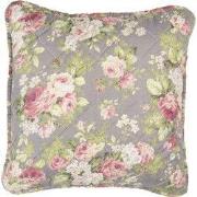 Clayre & Eef Kussenhoes Grijs Groen Polyester