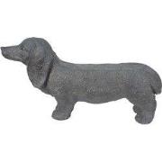 Clayre & Eef Beeld Hond Grijs Magnesium (MGO)
