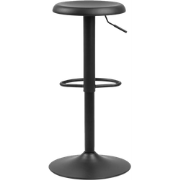 Emma barkruk mat zwart - in hoogte verstelbaar