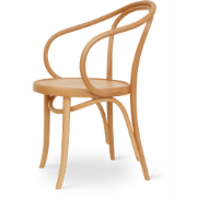 Venice No. 9 houten eetkamerstoel met armleuningen naturel