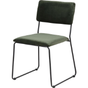 John velvet eetkamerstoel donkergroen