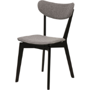 Jade gestoffeerde eetkamerstoel grijs