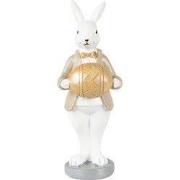 Clayre & Eef Beeld Konijn Beige Bruin Polyresin