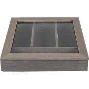 Clayre & Eef Bestekbak Grijs Hout