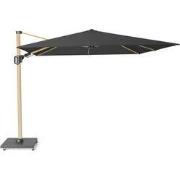 Zweefparasol Challenger T2 Premium 300x300 cm vervaagd zwart oak kleur...