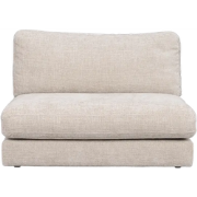 Duncan modulair bankelement lichtgrijs/beige - 112 cm