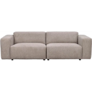 Willard gestoffeerde 3 zitsbank beige - 236 cm