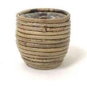 Rotan ronde mand stripe