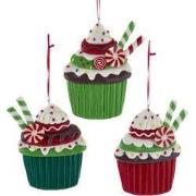 Orn.claydgh cupcake l12cm