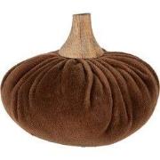 Clayre & Eef Decoratie Pompoen Bruin Polyester