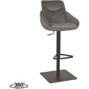 LABEL51 Barkruk Beauty - Antraciet - Cosmo - Gaslift