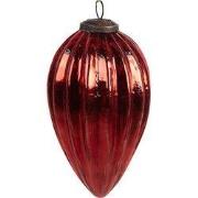 Clayre & Eef Kerstbal Rood Glas