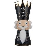 Clayre & Eef Kerstdecoratie Notenkraker Grijs Metaal