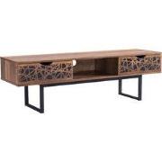 Houten TV-meubel met 2 laden en een nis Anaëlle