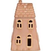 Clayre & Eef Decoratie Huis met LED Bruin Porselein