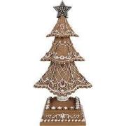 Clayre & Eef Kerstdecoratie Kerstboom Bruin Kunststof