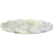 Present Time - Dienblad Waved Oval Small - Himalayan green