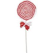 Clayre & Eef Kerstdecoratie Lolly Rood Kunststof