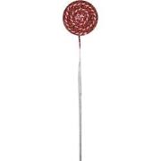 Clayre & Eef Kerstdecoratie Lolly Rood Kunststof
