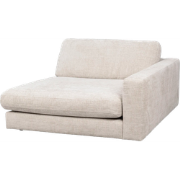 Duncan modulaire chaise longue lichtgrijs/beige - rechts - 129 cm