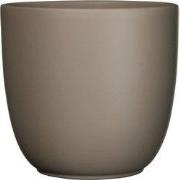 Mica Decorations Tusca Bloempot - 17x17x16 cm - Keramiek - Taupe