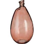 Mica Decorations Vaas Pinto - 26x26x47 cm - Glas - Bruin