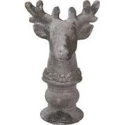 Clayre & Eef Decoratie Beeld Hert Grijs Steen