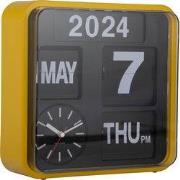 Karlsson - Wandklok Mini Flip - Geel