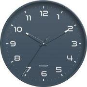 Karlsson - Wandklok Orgullo - Classic blue- Ø40cm