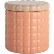 Present Time - Storage Jar Biscuit Box - Peach orange