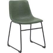 LABEL51 Eetkamerstoel Risto - Hunter - Stof, metaal & hout - Zwart Met...