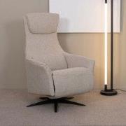 LABEL51 Fauteuil Lund - Naturel - Royal Boucle - 2-Motorig - Met Massa...