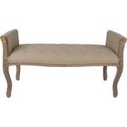 Clayre & Eef Bankje Bruin Beige Hout