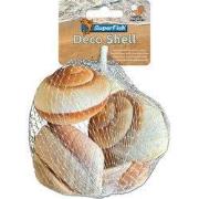 Deco schelp spiraal gestreept 200 gram Superfish