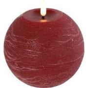 Ledkaars Lyon ro 12x12x12 cm rood