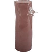 Vaas Bird On Branch - Zachtroze - 9.5x9.5x27cm