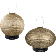 Lumiz Solar Buitenlampionnen Nacpan Beach Set - Rond Lampion - Oval La...