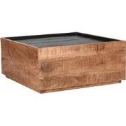 LABEL51 Salontafel Noble - Rough - Mangohout - 80x80 cm