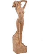 PTMD Deco Object Aleah - 8x9x32 cm - Poly - Bruin